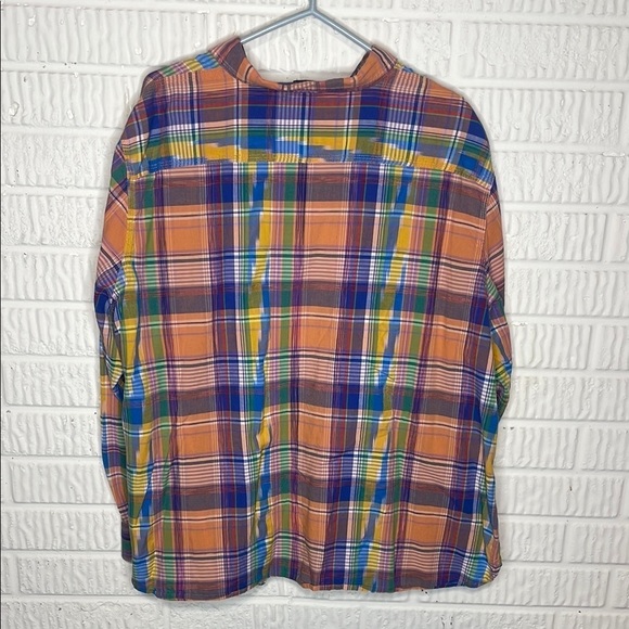 Lauren Ralph Lauren Colorful Plaid Button-Up Shirt - Picture 2 of 3